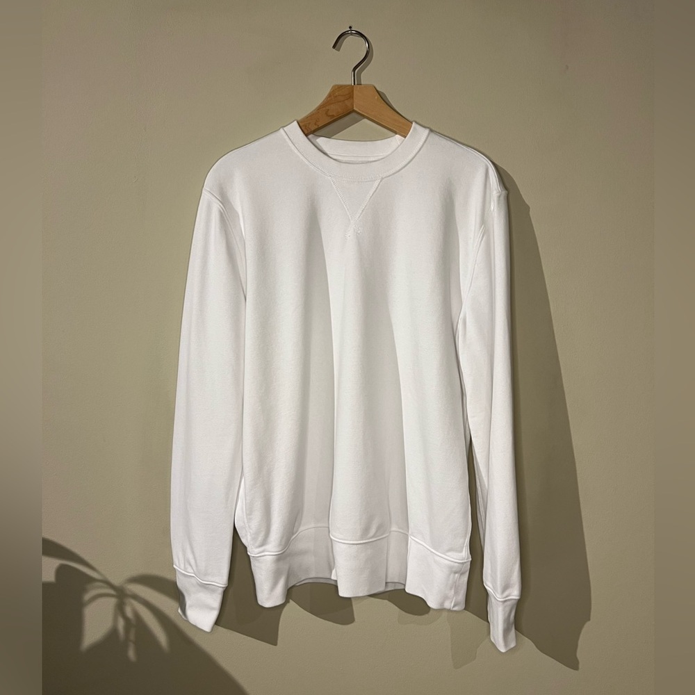 Gap Spring 2020 White Crewneck Fleece Pullover